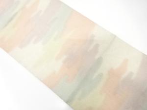 砂子綴れ　霞模様織り出し　全通袋帯